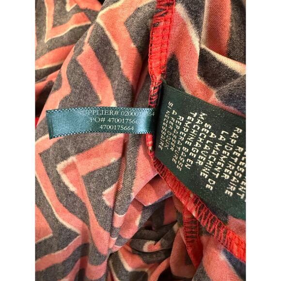 Ralph Lauren Red/Black Faux Wrap Dress, Size 2X - Picture 7 of 7